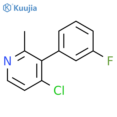 Pyridine, 4-chloro-3-(3-fluorophenyl)-2-methyl- structure