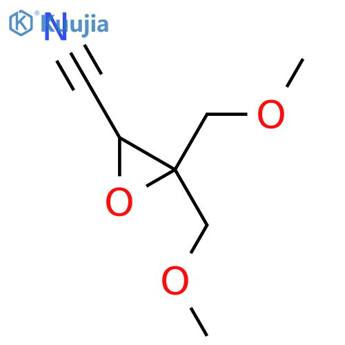 Bis(methoxymethyl)oxirane-2-carbonitrile structure
