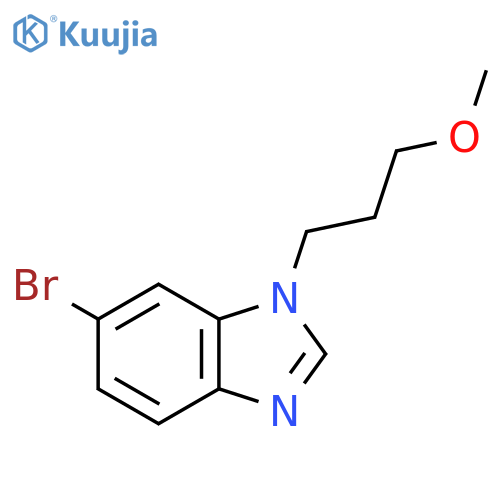 6-bromo-1-(3-methoxypropyl)-1H-1,3-benzodiazole structure