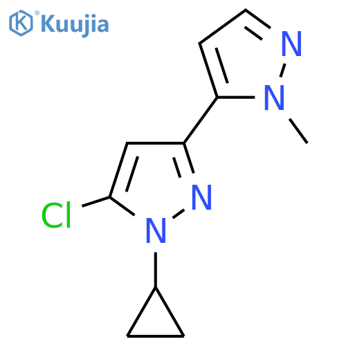 5-chloro-1-cyclopropyl-3-(1-methyl-1H-pyrazol-5-yl)-1H-pyrazole structure