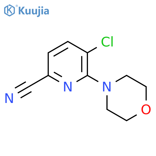 2-Pyridinecarbonitrile, 5-chloro-6-(4-morpholinyl)- structure