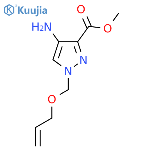 methyl 4-amino-1-(prop-2-en-1-yloxy)methyl-1H-pyrazole-3-carboxylate structure