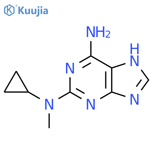N2-cyclopropyl-N2-methyl-1H-purine-2,6-diamine structure