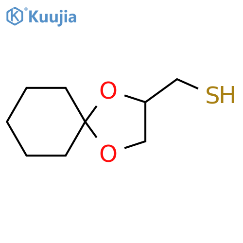 {1,4-dioxaspiro4.5decan-2-yl}methanethiol structure