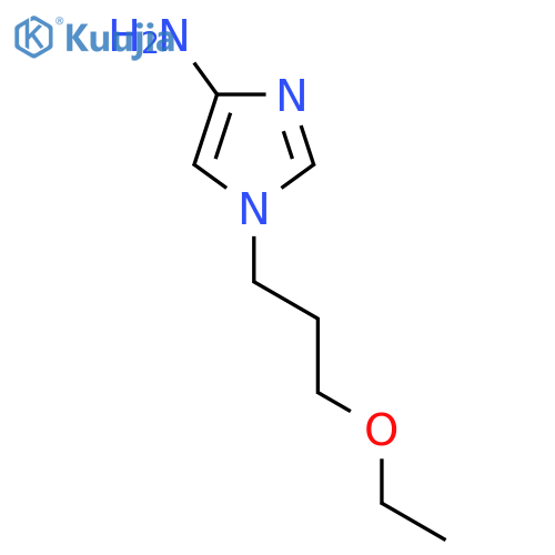 1-(3-ethoxypropyl)-1H-imidazol-4-amine structure
