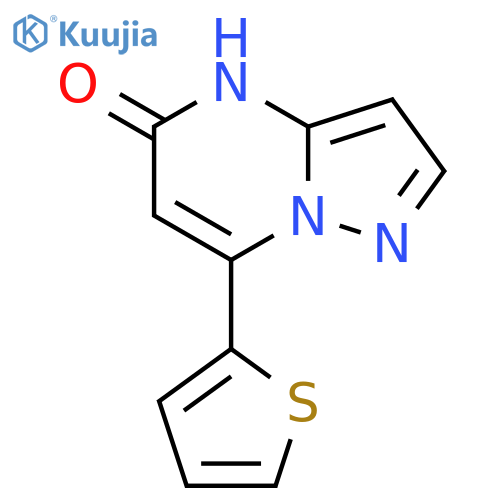 7-(thiophen-2-yl)pyrazolo1,5-apyrimidin-5-ol structure