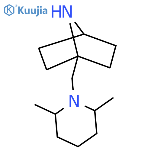 1-[(2,6-Dimethylpiperidin-1-yl)methyl]-7-azabicyclo[2.2.1]heptane structure