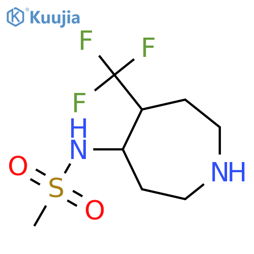 N-[5-(trifluoromethyl)azepan-4-yl]methanesulfonamide structure