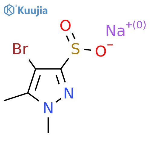 sodium 4-bromo-1,5-dimethyl-1H-pyrazole-3-sulfinate structure
