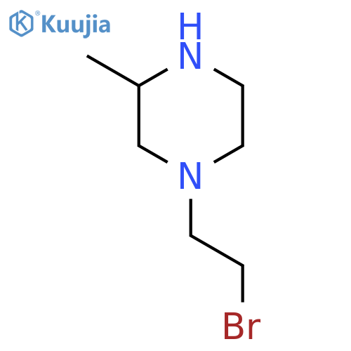 1-(2-Bromoethyl)-3-methylpiperazine structure