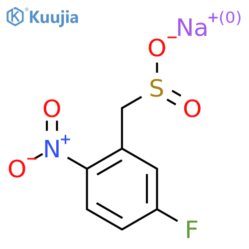 Sodium (5-fluoro-2-nitrophenyl)methanesulfinate structure