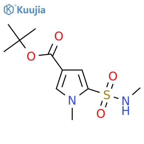 tert-butyl 1-methyl-5-(methylsulfamoyl)-1H-pyrrole-3-carboxylate structure