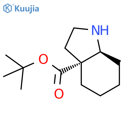 rac-tert-butyl (3aR,7aS)-octahydro-1H-indole-3a-carboxylate structure