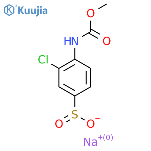 Sodium 3-chloro-4-[(methoxycarbonyl)amino]benzene-1-sulfinate structure