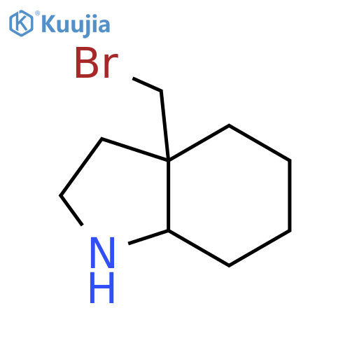 1H-Indole, 3a-(bromomethyl)octahydro- structure