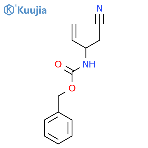 benzyl N-(1-cyanobut-3-en-2-yl)carbamate structure