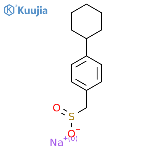 Sodium (4-cyclohexylphenyl)methanesulfinate structure