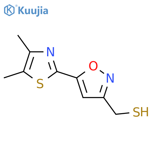 5-(dimethyl-1,3-thiazol-2-yl)-1,2-oxazol-3-ylmethanethiol structure