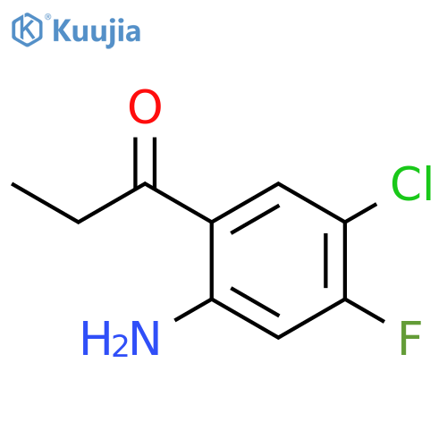 1-Propanone, 1-(2-amino-5-chloro-4-fluorophenyl)- structure