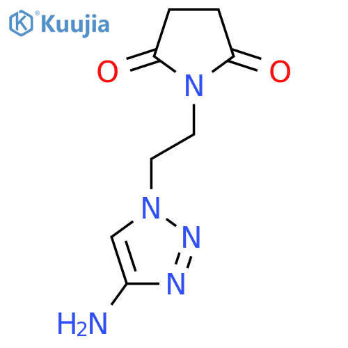 1-2-(4-amino-1H-1,2,3-triazol-1-yl)ethylpyrrolidine-2,5-dione structure