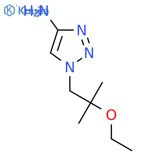 1-(2-ethoxy-2-methylpropyl)-1H-1,2,3-triazol-4-amine structure