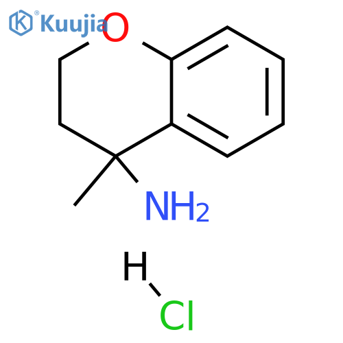 4-methyl-3,4-dihydro-2H-1-benzopyran-4-amine hydrochloride structure