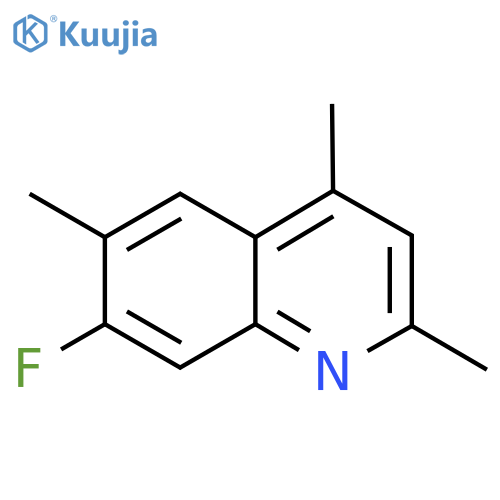 Quinoline, 7-fluoro-2,4,6-trimethyl- structure
