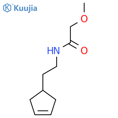 N-[2-(cyclopent-3-en-1-yl)ethyl]-2-methoxyacetamide structure