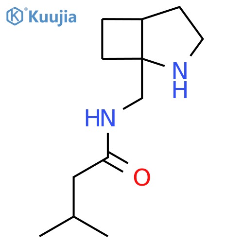 N-({2-azabicyclo[3.2.0]heptan-1-yl}methyl)-3-methylbutanamide structure