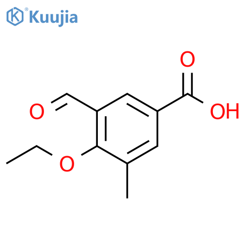 4-ethoxy-3-formyl-5-methylbenzoic acid structure