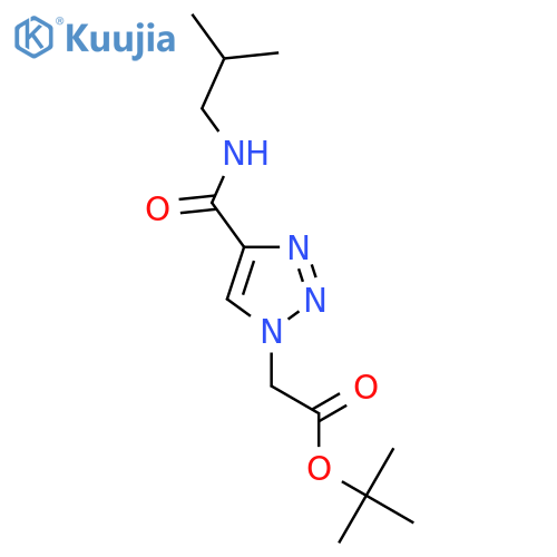 Tert-butyl 2-[4-(2-methylpropylcarbamoyl)triazol-1-yl]acetate structure