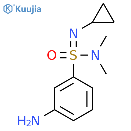 3-[N-cyclopropyl-S-(dimethylamino)sulfonimidoyl]aniline structure