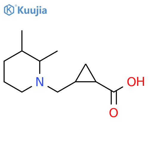 Cyclopropanecarboxylic acid, 2-[(2,3-dimethyl-1-piperidinyl)methyl]- structure
