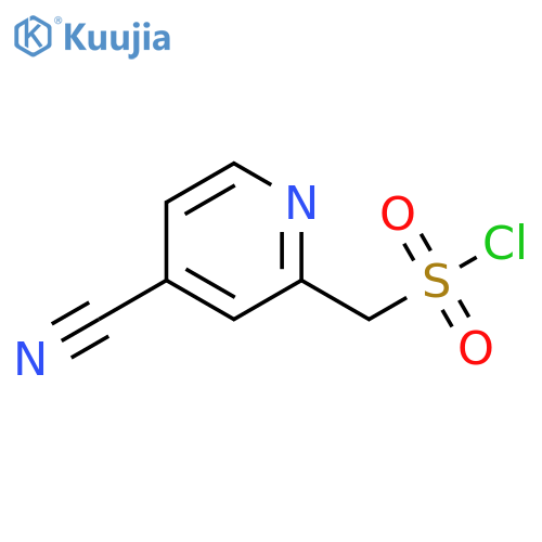 (4-cyanopyridin-2-yl)methanesulfonyl chloride structure