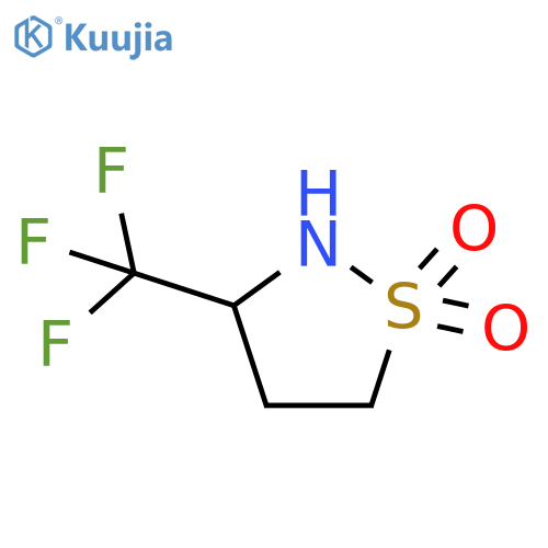 Isothiazolidine, 3-(trifluoromethyl)-, 1,1-dioxide structure