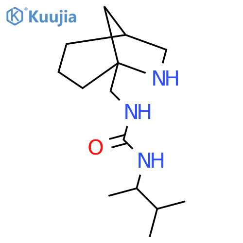1-({6-Azabicyclo[3.2.1]octan-5-yl}methyl)-3-(3-methylbutan-2-yl)urea structure