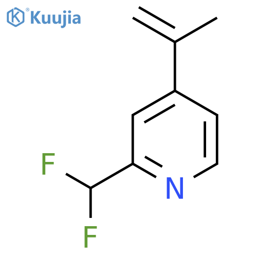 2-(Difluoromethyl)-4-(prop-1-en-2-yl)pyridine structure