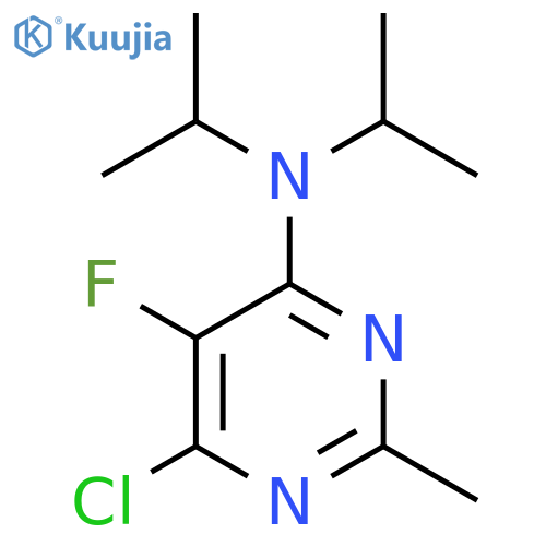 6-chloro-5-fluoro-2-methyl-N,N-bis(propan-2-yl)pyrimidin-4-amine structure