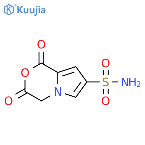 1,3-dioxo-1H,3H,4H-pyrrolo2,1-c1,4oxazine-7-sulfonamide structure