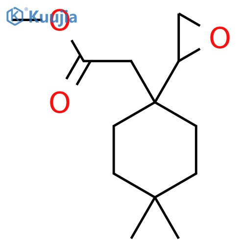 Methyl 2-[4,4-dimethyl-1-(oxiran-2-yl)cyclohexyl]acetate structure