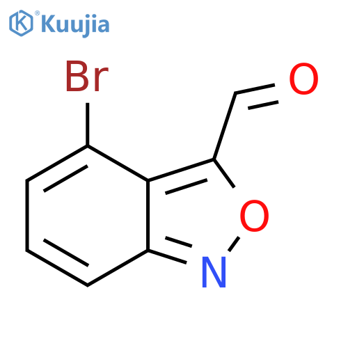 4-bromo-2,1-benzoxazole-3-carbaldehyde structure