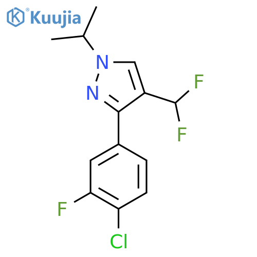 3-(4-chloro-3-fluorophenyl)-4-(difluoromethyl)-1-(propan-2-yl)-1H-pyrazole structure