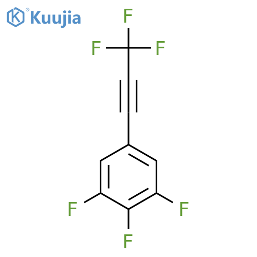 1,2,3-Trifluoro-5-(trifluoroprop-1-yn-1-yl)benzene structure