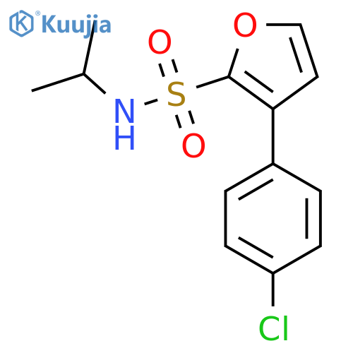 3-(4-chlorophenyl)-N-(propan-2-yl)furan-2-sulfonamide structure