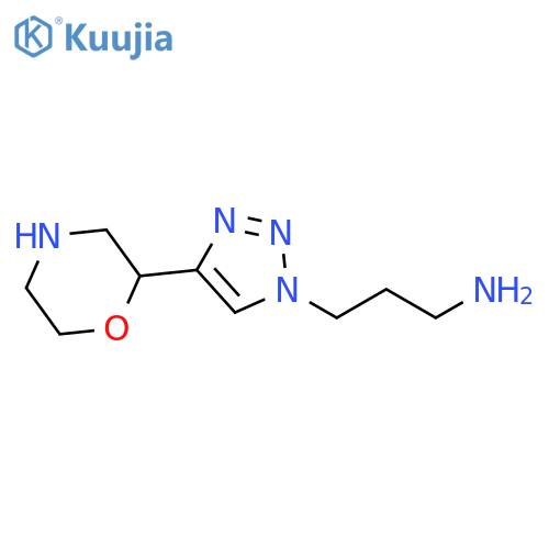 1H-1,2,3-Triazole-1-propanamine, 4-(2-morpholinyl)- structure