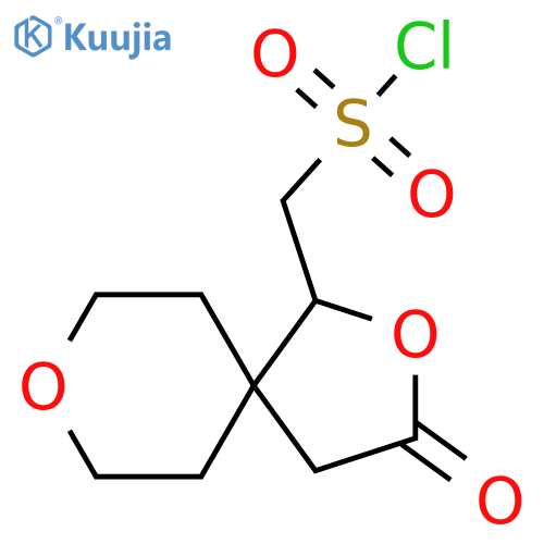{3-oxo-2,8-dioxaspiro[4.5]decan-1-yl}methanesulfonyl chloride structure
