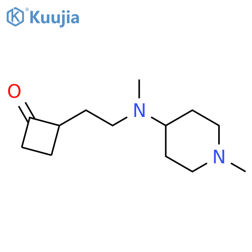 Cyclobutanone, 2-[2-[methyl(1-methyl-4-piperidinyl)amino]ethyl]- structure