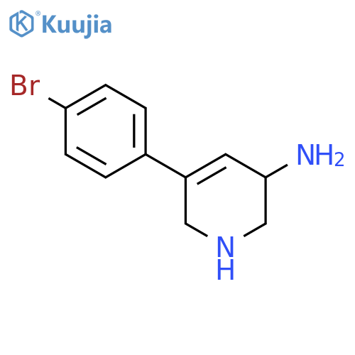 5-(4-Bromophenyl)-1,2,3,6-tetrahydropyridin-3-amine structure