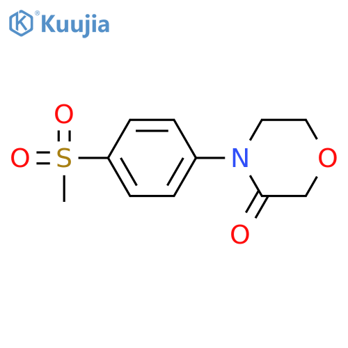 4-(4-methanesulfonylphenyl)morpholin-3-one structure