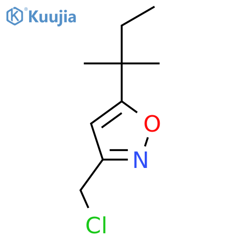 3-(Chloromethyl)-5-(2-methylbutan-2-yl)-1,2-oxazole structure